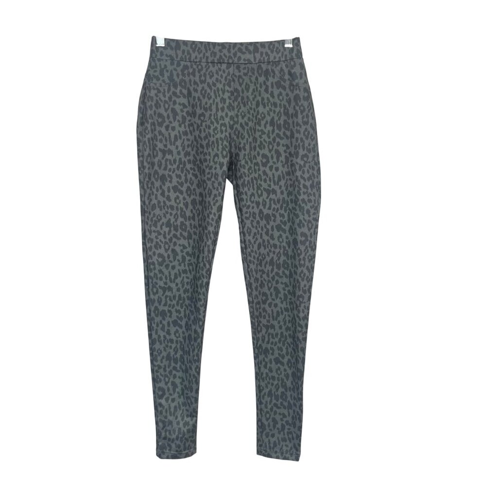 Steve Madden Pull On Pants Leggings Womens Small Gray Leopard Print‎